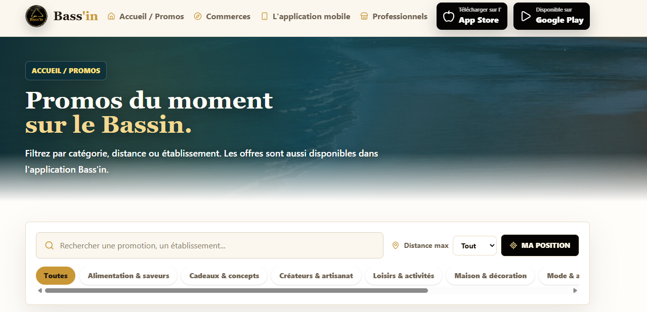 Bass’in — Plateforme web du Bassin d’Arcachon — vue 1
