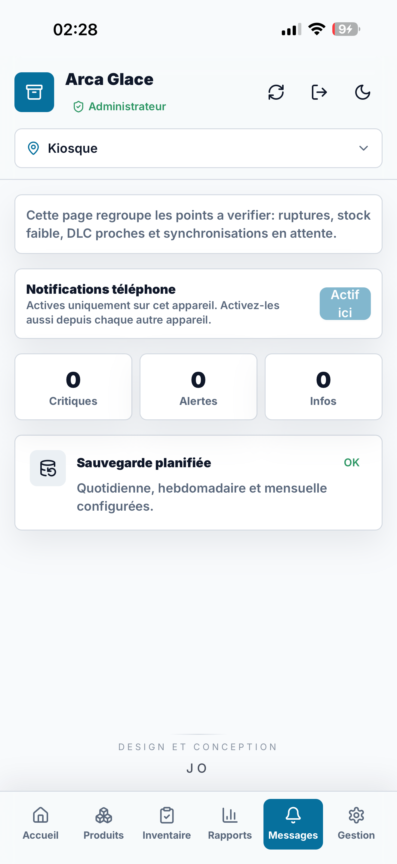 Arca Glace – Gestion de stock mobile multi-sites — vue 7